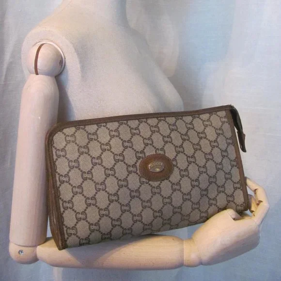 Gucci Plus Bags Gucci Plus Vintage Toiletries Makeup Pouch Clutch Bag Poshmark